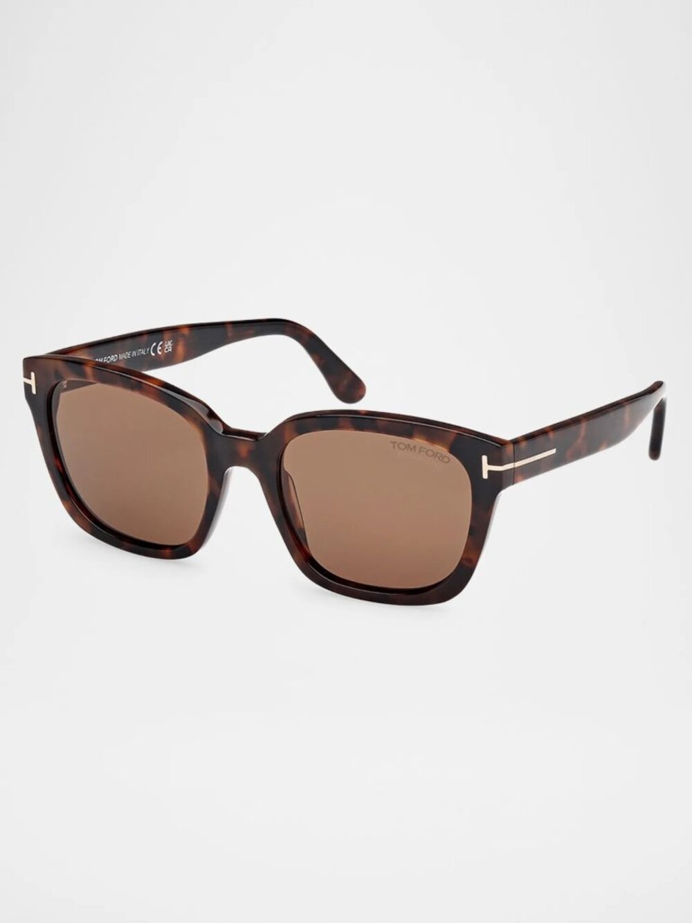NEW TOM FORD SUNGLASSES HAYLAY TF1216 52B HAVANA/GRAY WOMEN SQUARE FT1216
